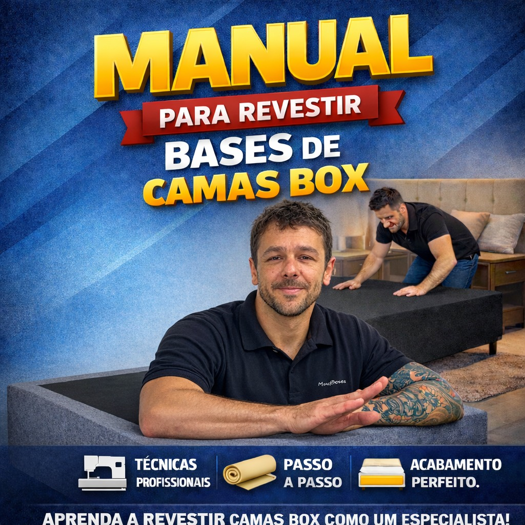 Manual passo a passo para revestir bases de cama box