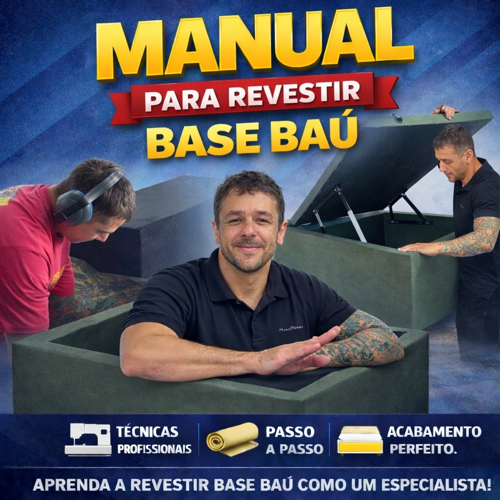 Manual completo de revestimento e acabamento de base baú